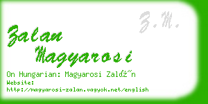 zalan magyarosi business card